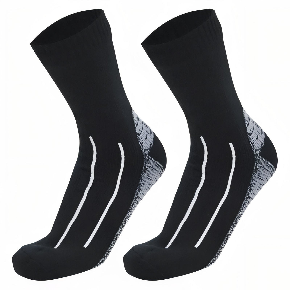 Chaussettes Étanches Randonnée noir et blanc