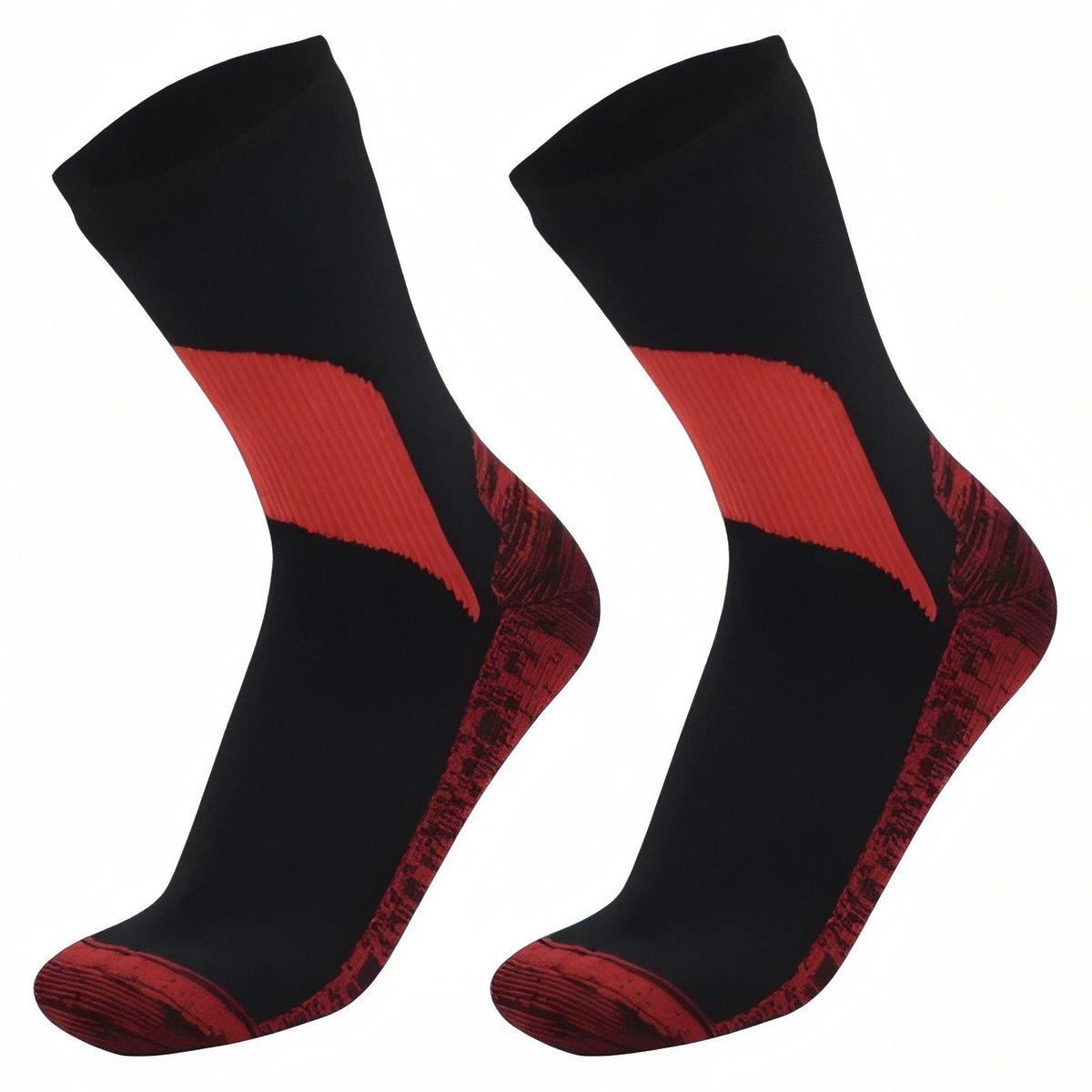 Chaussettes Étanches Randonnée rouge foncé