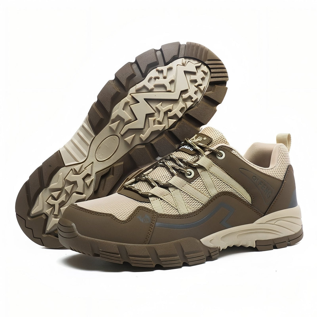 Chaussure Basse De Marche Homme beige et marron