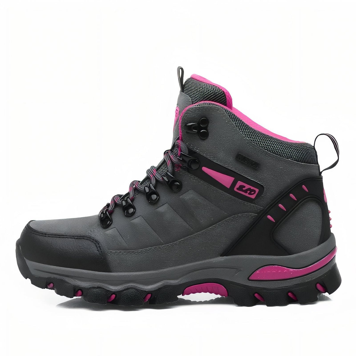 Chaussure Haute Randonnée Femme gris et fuchsia