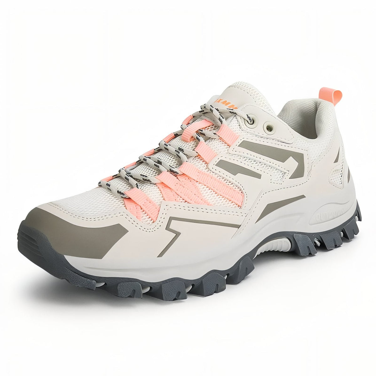 Chaussure Randonnée Femme Basse beige et corail