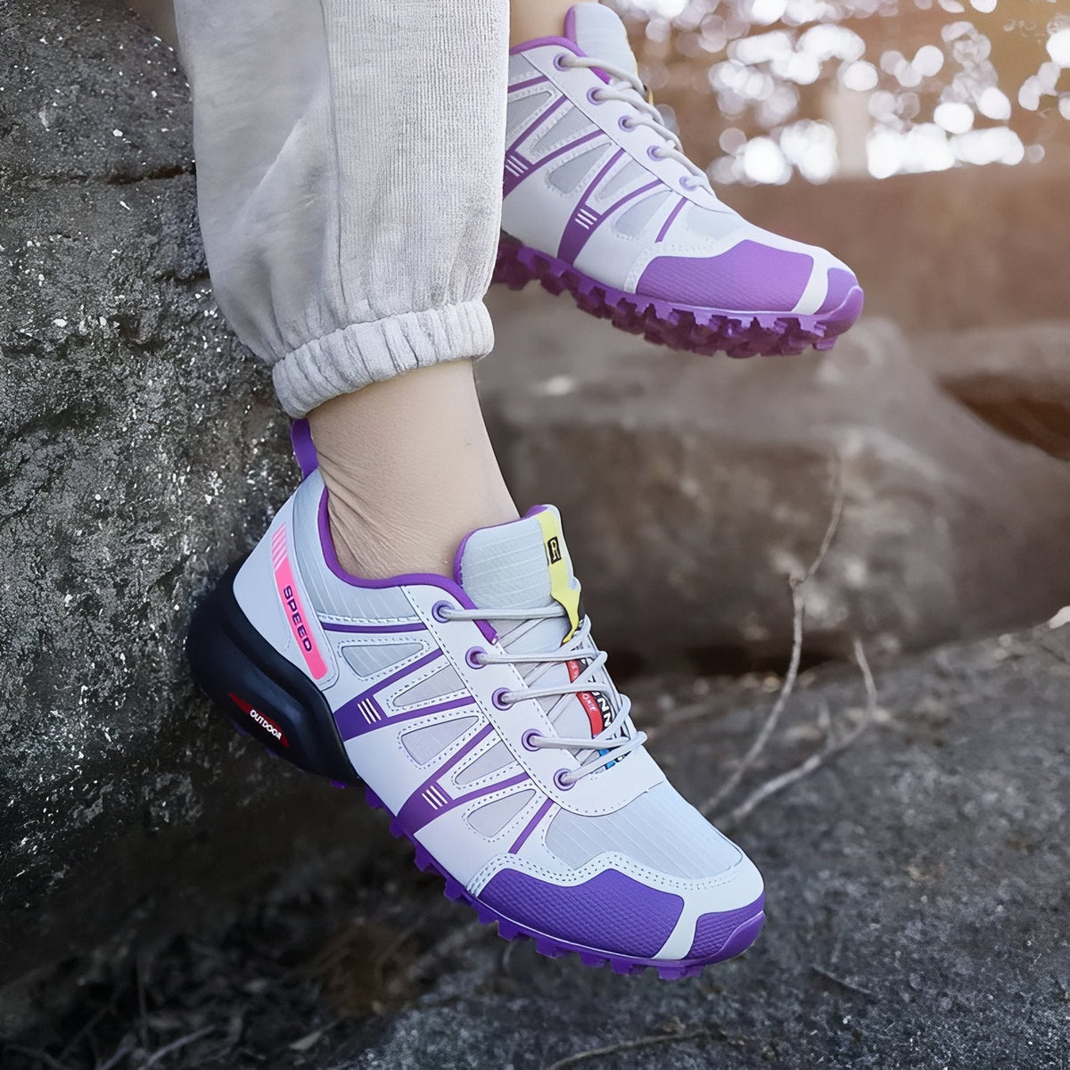 Chaussure Randonnée Femme Légère Violette — photo 5