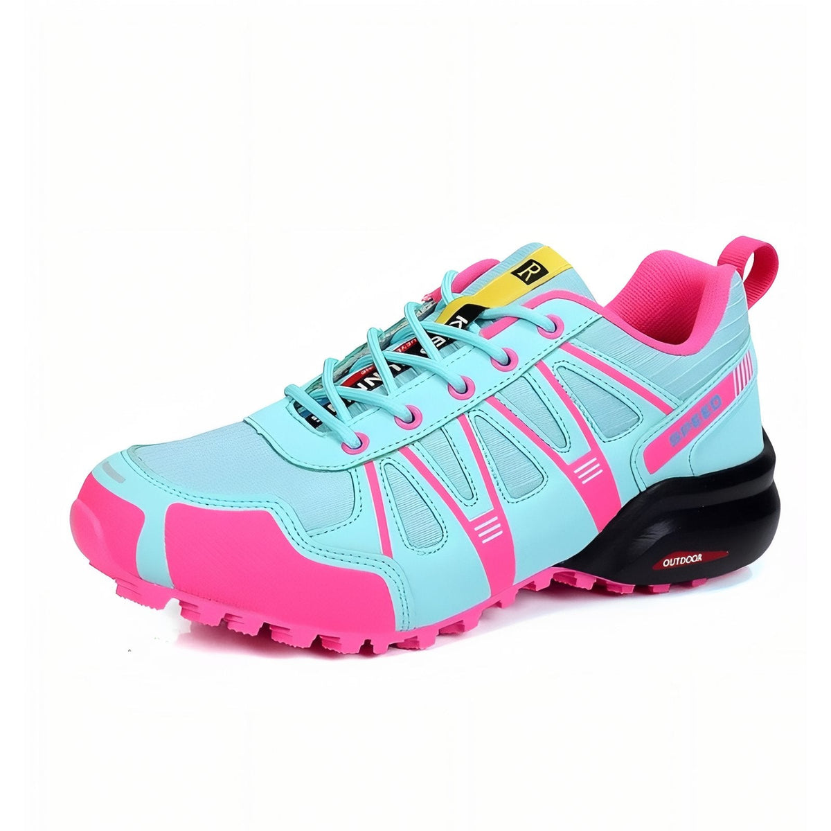 Chaussure Randonnée Femme Légère Violette turquoise et fuchsia
