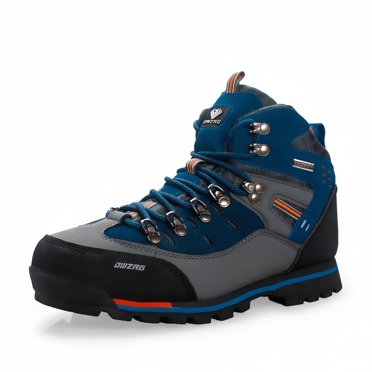 Chaussure Randonnée Montagne Homme Cuir bleu marine et gris
