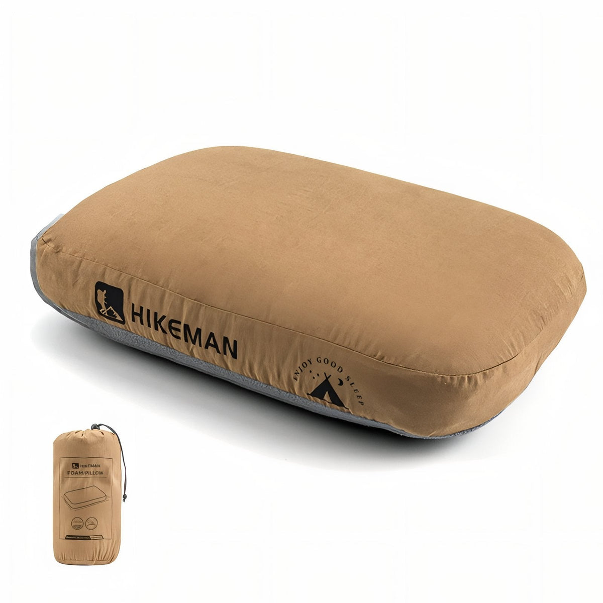 Coussin Ergonomique pour Bivouac marron clair