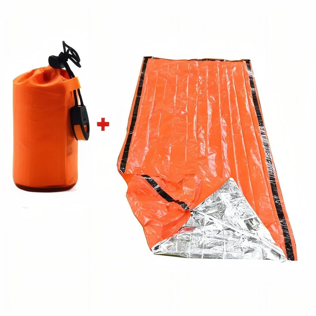 Couverture De Survie Sac De Couchage orange fluo
