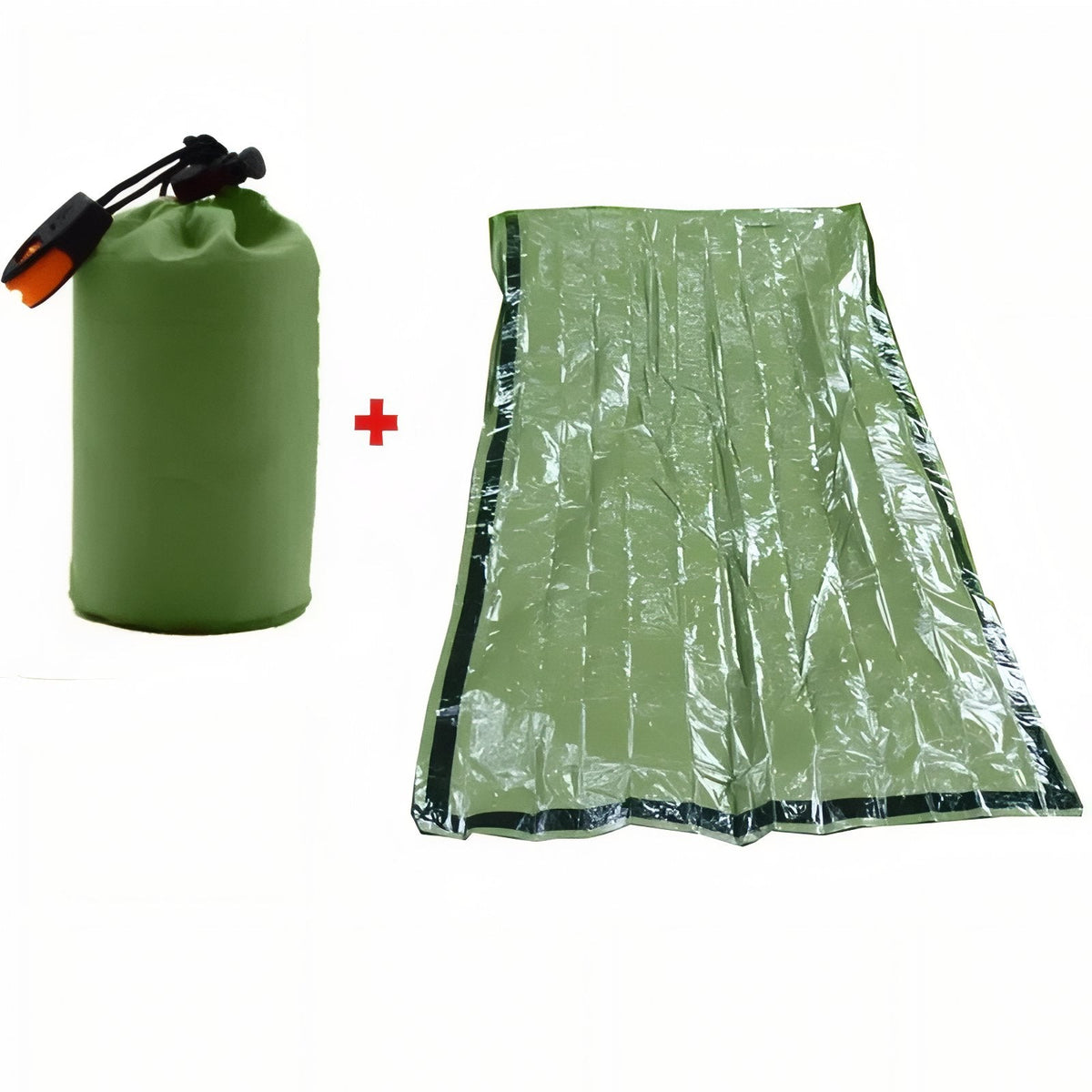 Couverture De Survie Sac De Couchage vert