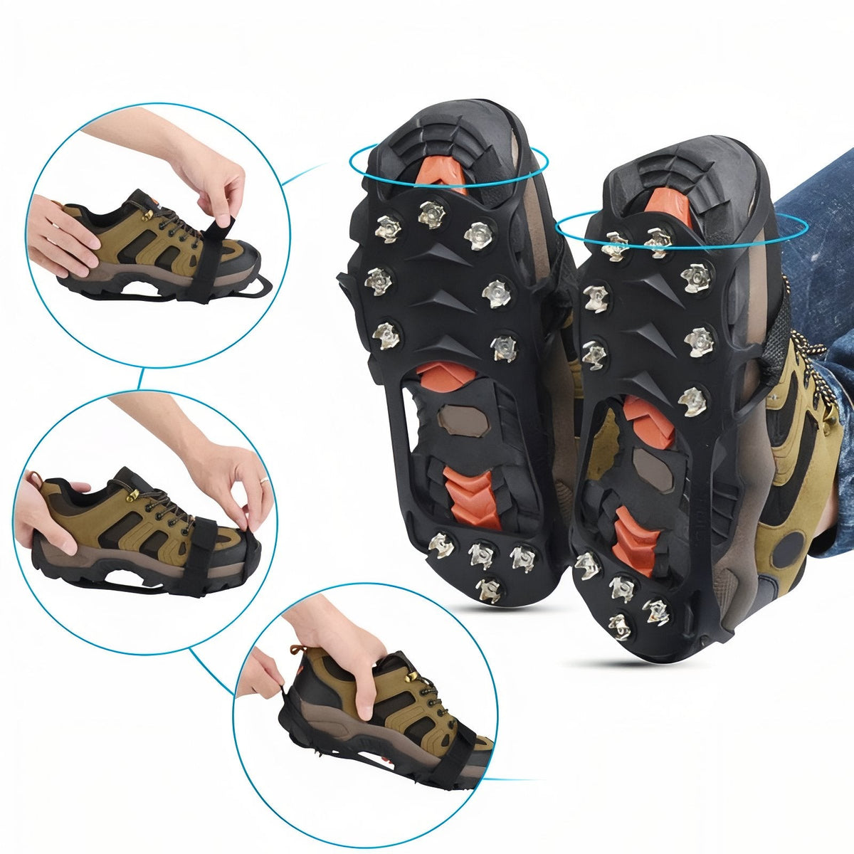 Crampons Anti-Glisse Randonnée 11 Dents — photo 4