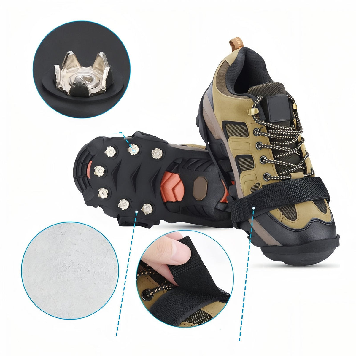Crampons Anti-Glisse Randonnée 11 Dents — photo 5