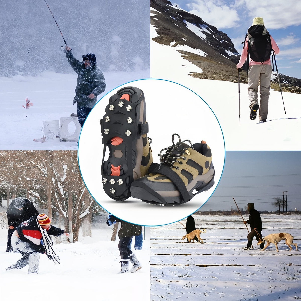 Crampons Anti-Glisse Randonnée 11 Dents — photo 7