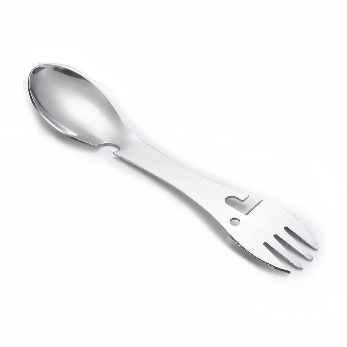 Cuillère Fourchette Randonnée  5 En 1 gris