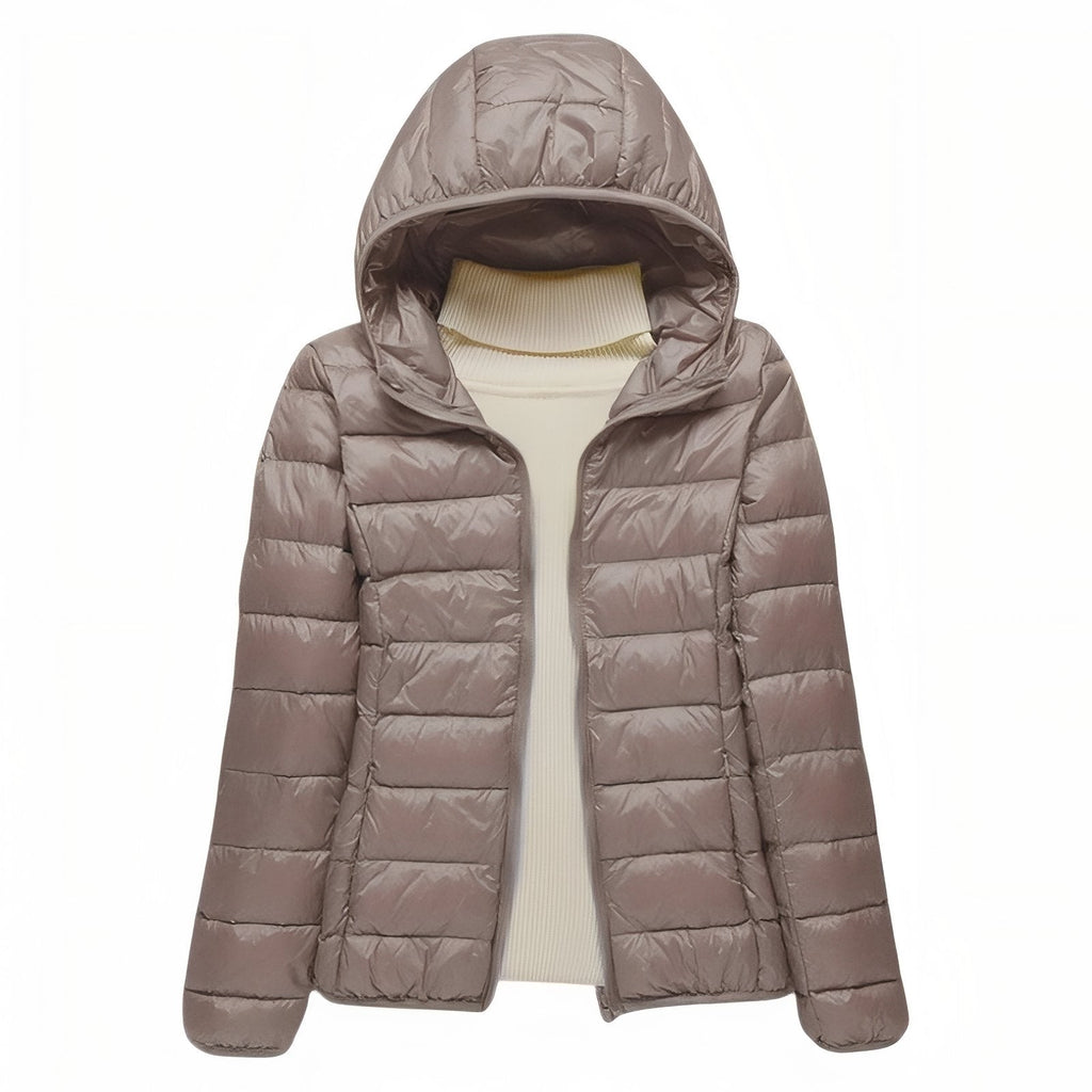 Doudoune Randonnée Compressible Femme beige