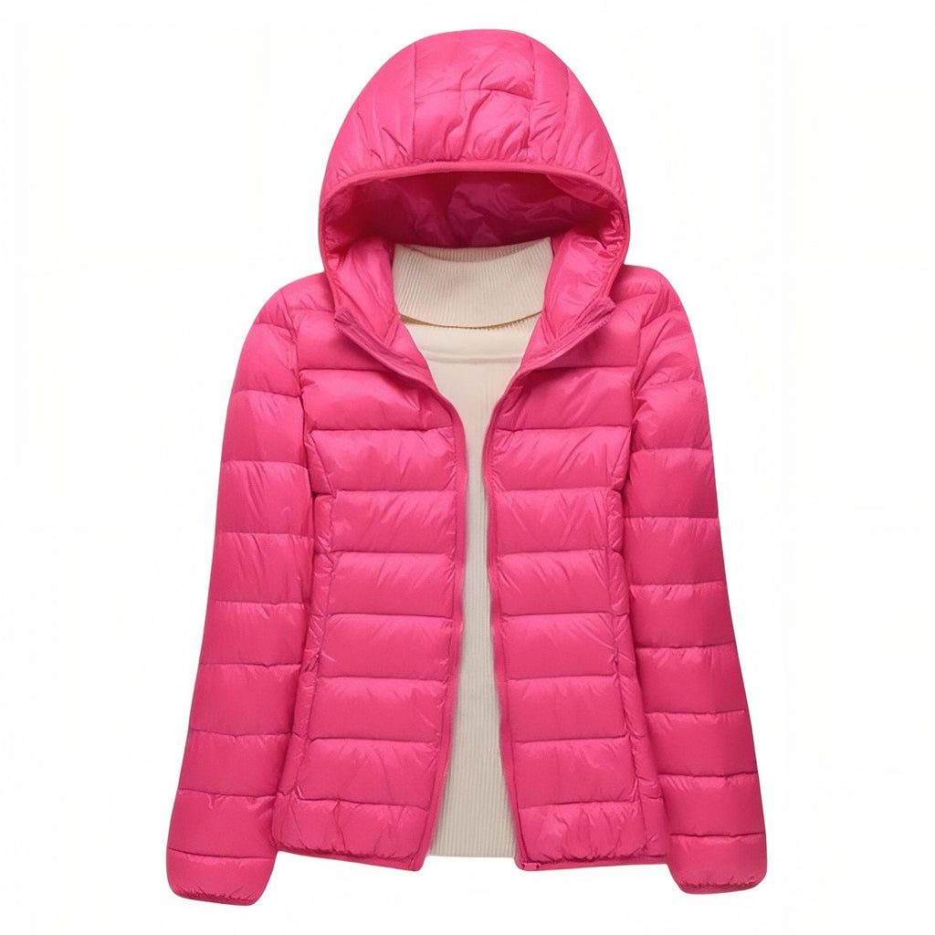 Doudoune Randonnée Compressible Femme rose