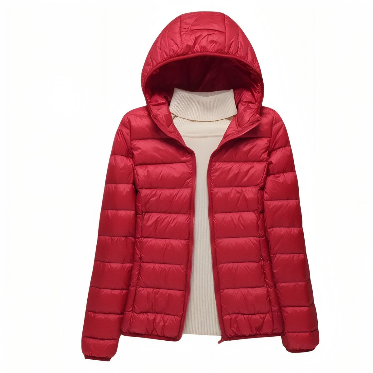 Doudoune Randonnée Compressible Femme rouge