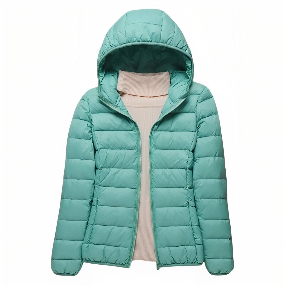 Doudoune Randonnée Compressible Femme vert menthe
