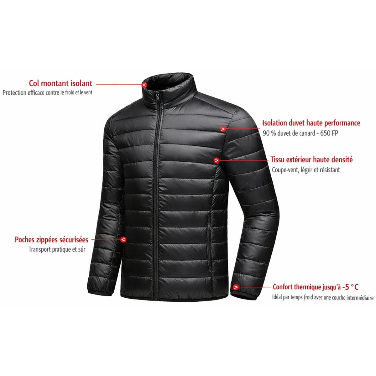 Doudoune Randonnée Compressible Homme — photo 2