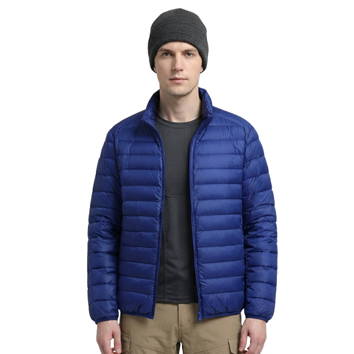 Doudoune Randonnée Compressible Homme bleu