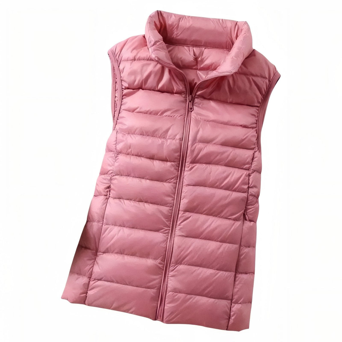 Doudoune Sans Manche Randonnée Femme rose poudré