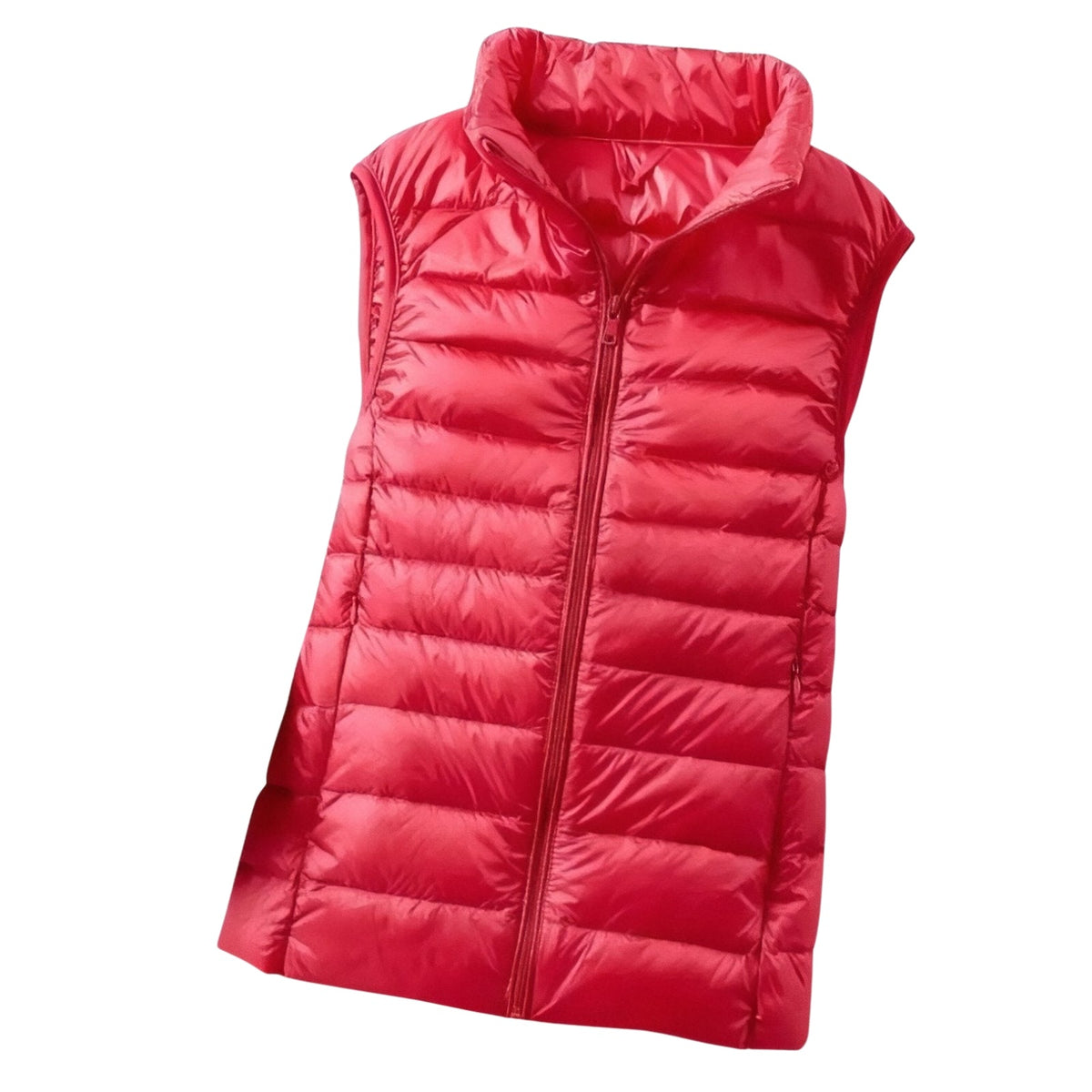 Doudoune Sans Manche Randonnée Femme rouge