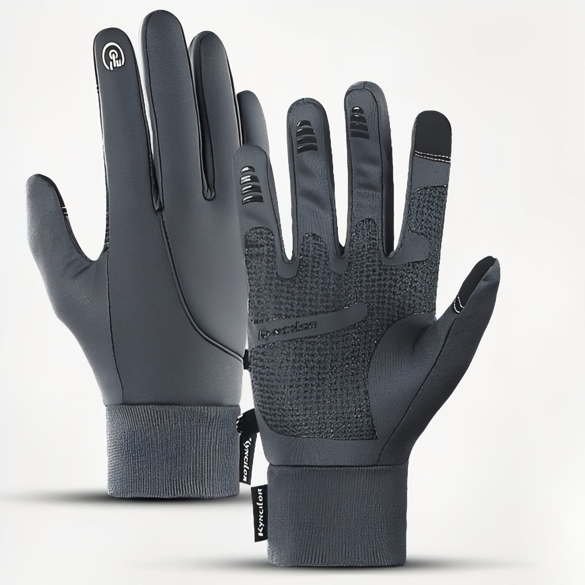 Gants Chauds Tactiles Randonnée gris foncé