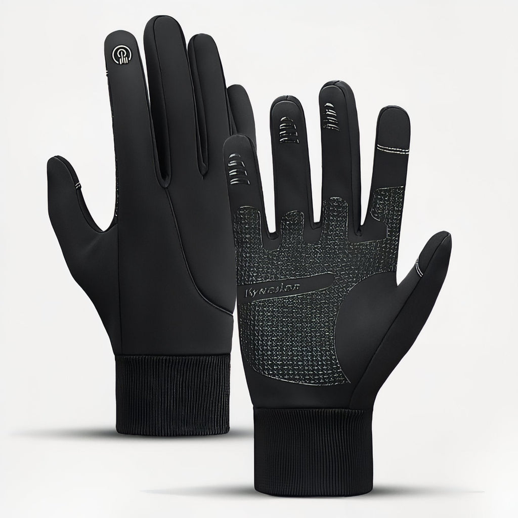 Gants Chauds Tactiles Randonnée noir mat