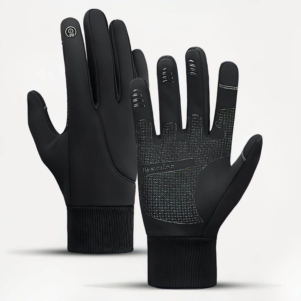 Gants Chauds Tactiles Randonnée noir mat