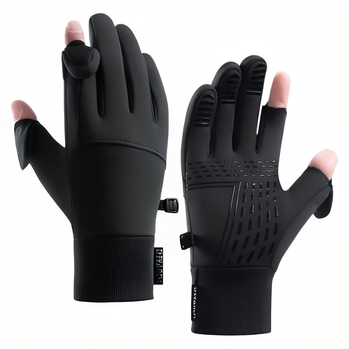 Gants de Randonnée À Doigt Coupé noir