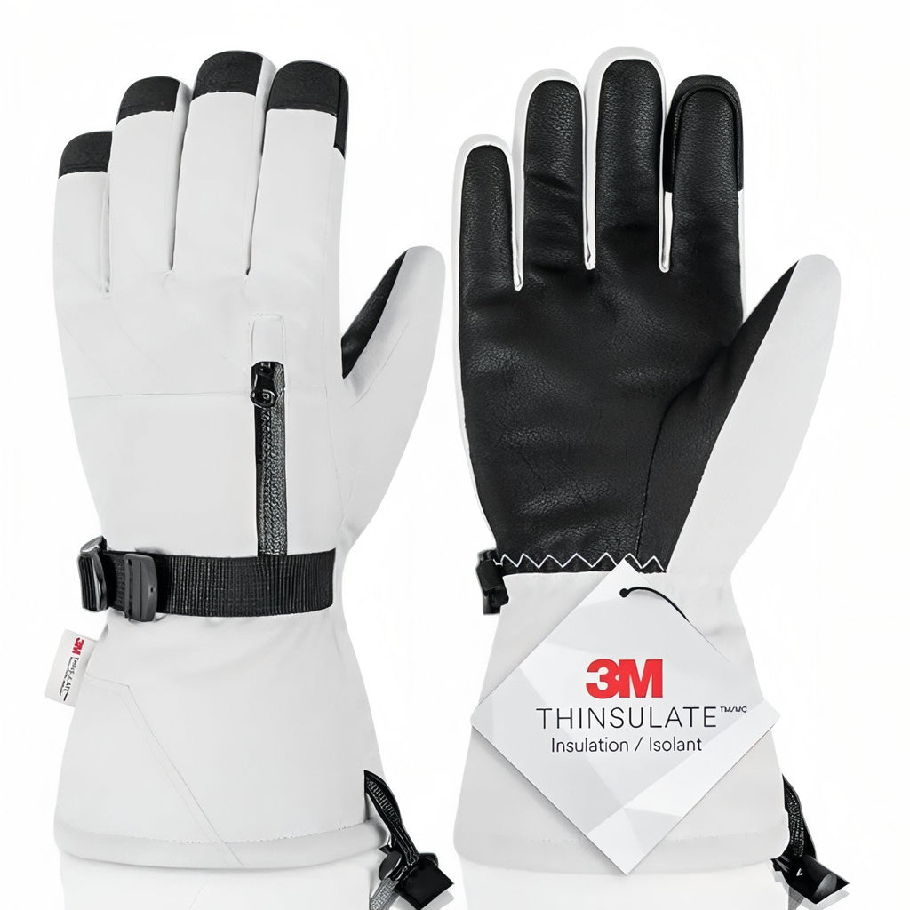 Gants Pour Ski de Randonnée blanc et noir