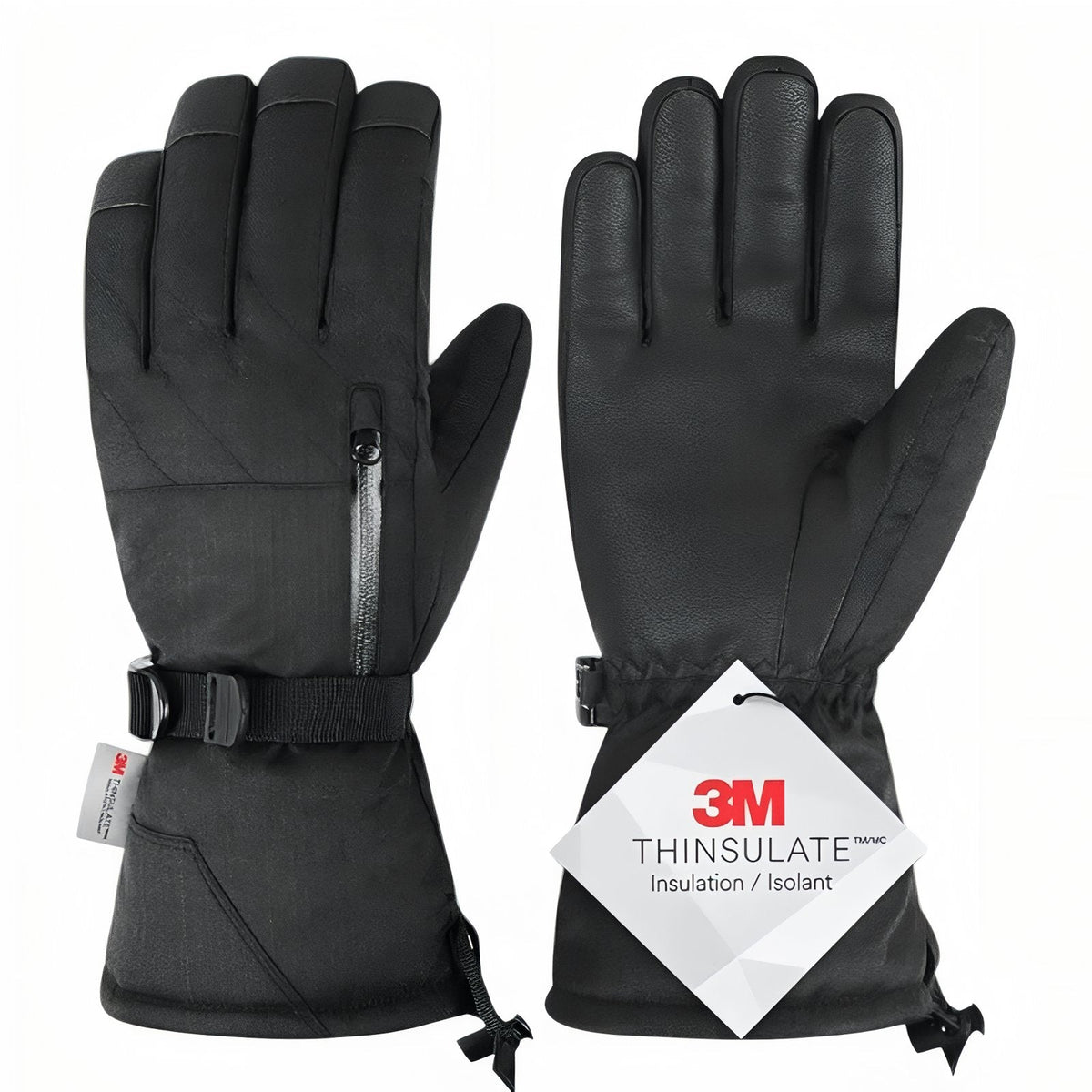 Gants Pour Ski de Randonnée noir ébène