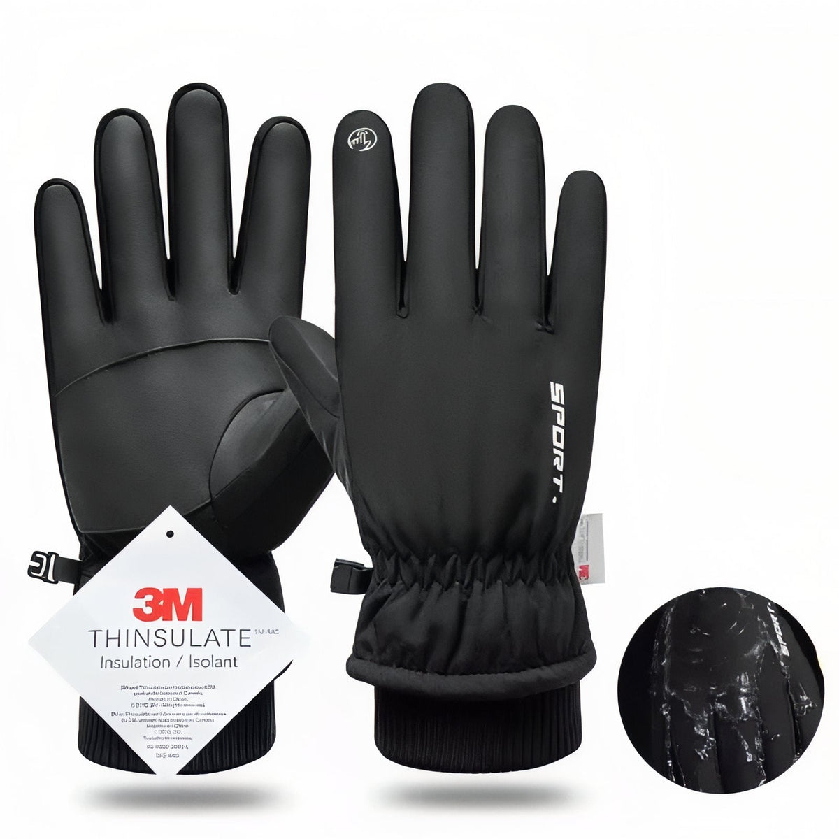 Gants Randonnée Grand Froid noir