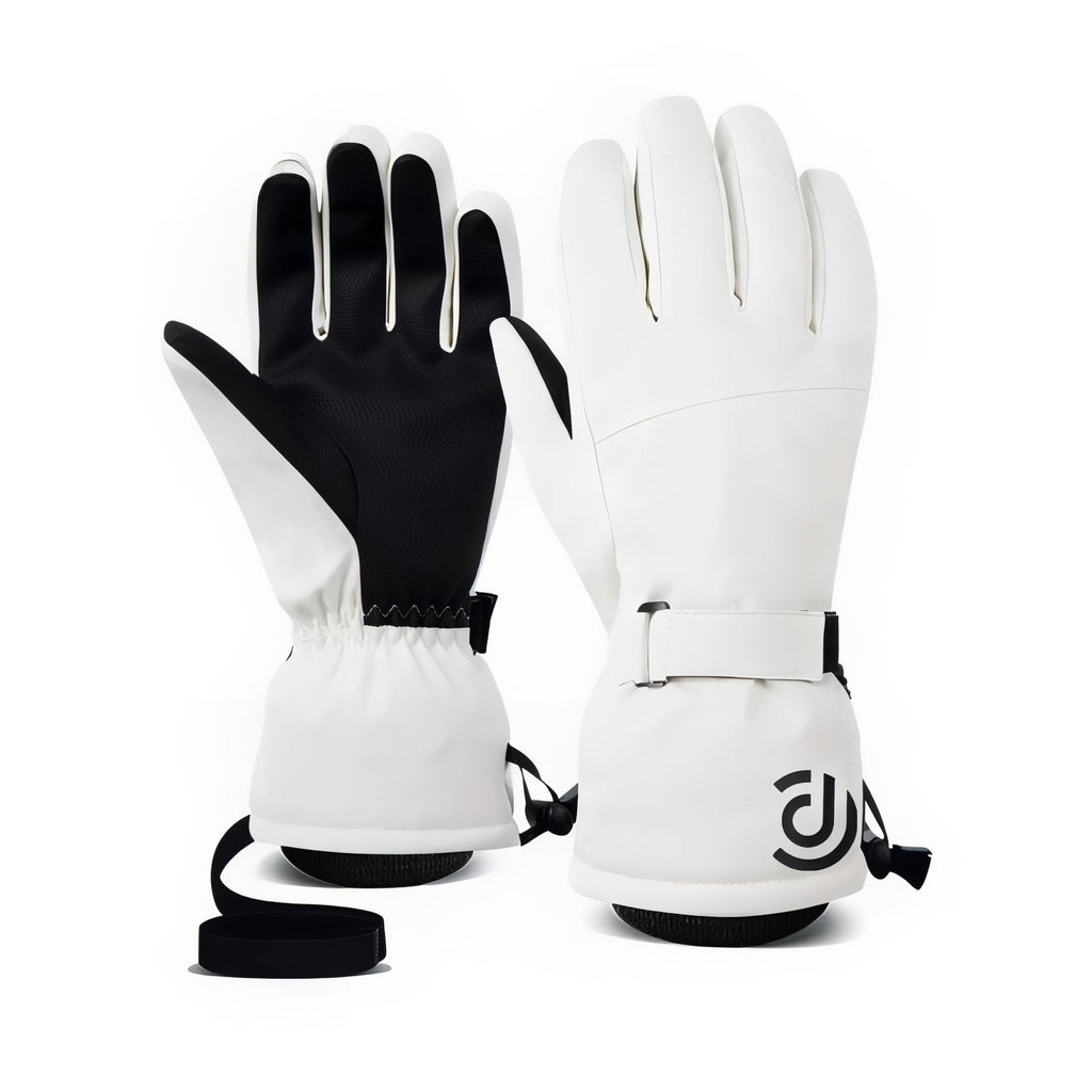 Gants Randonnée Hiver Homme blanc et noir