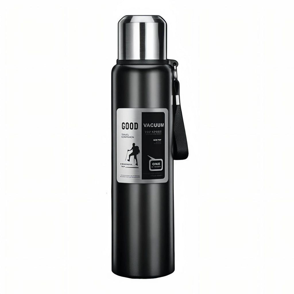 Gourde Inox 1 Litre noir mat