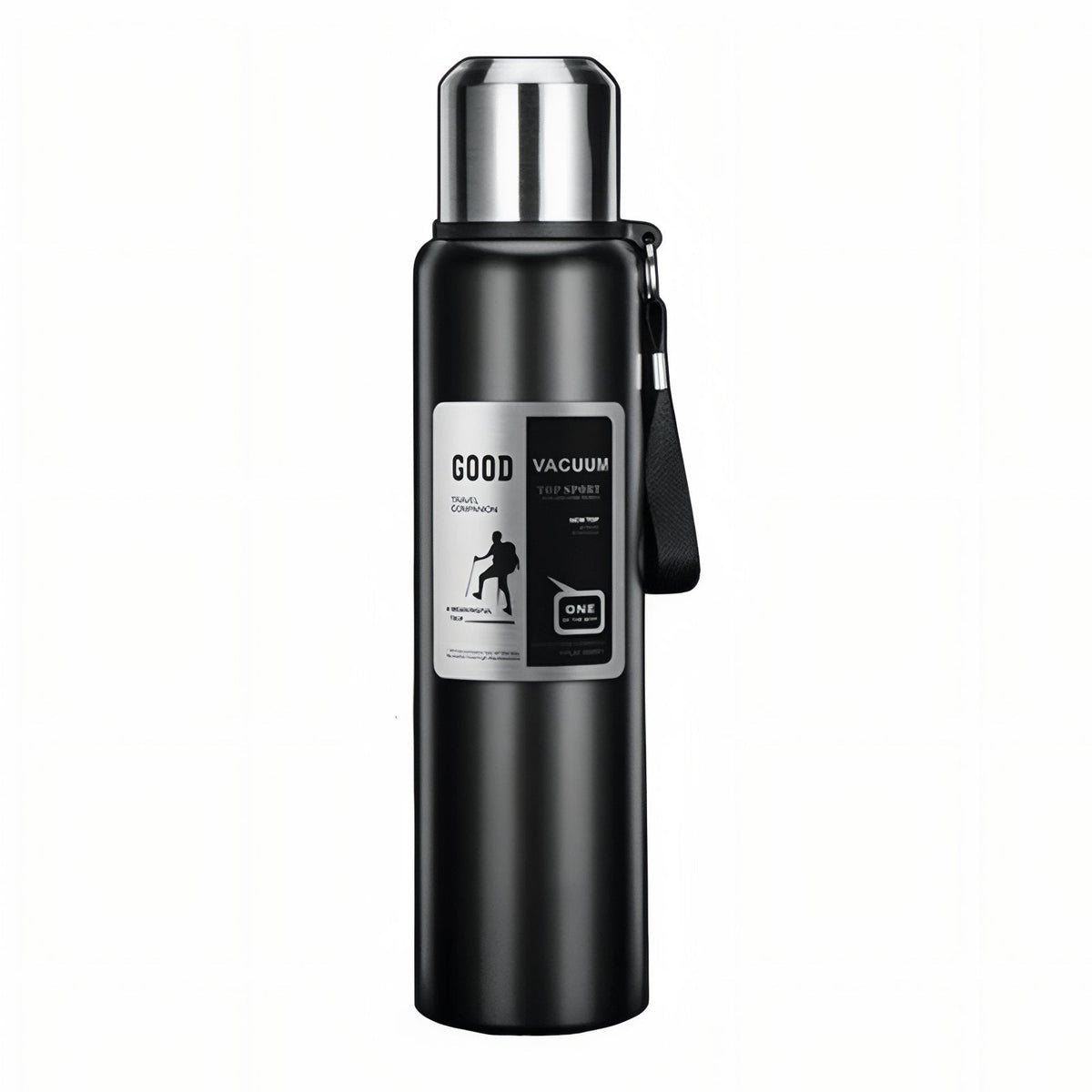 Gourde Inox 1 Litre noir mat