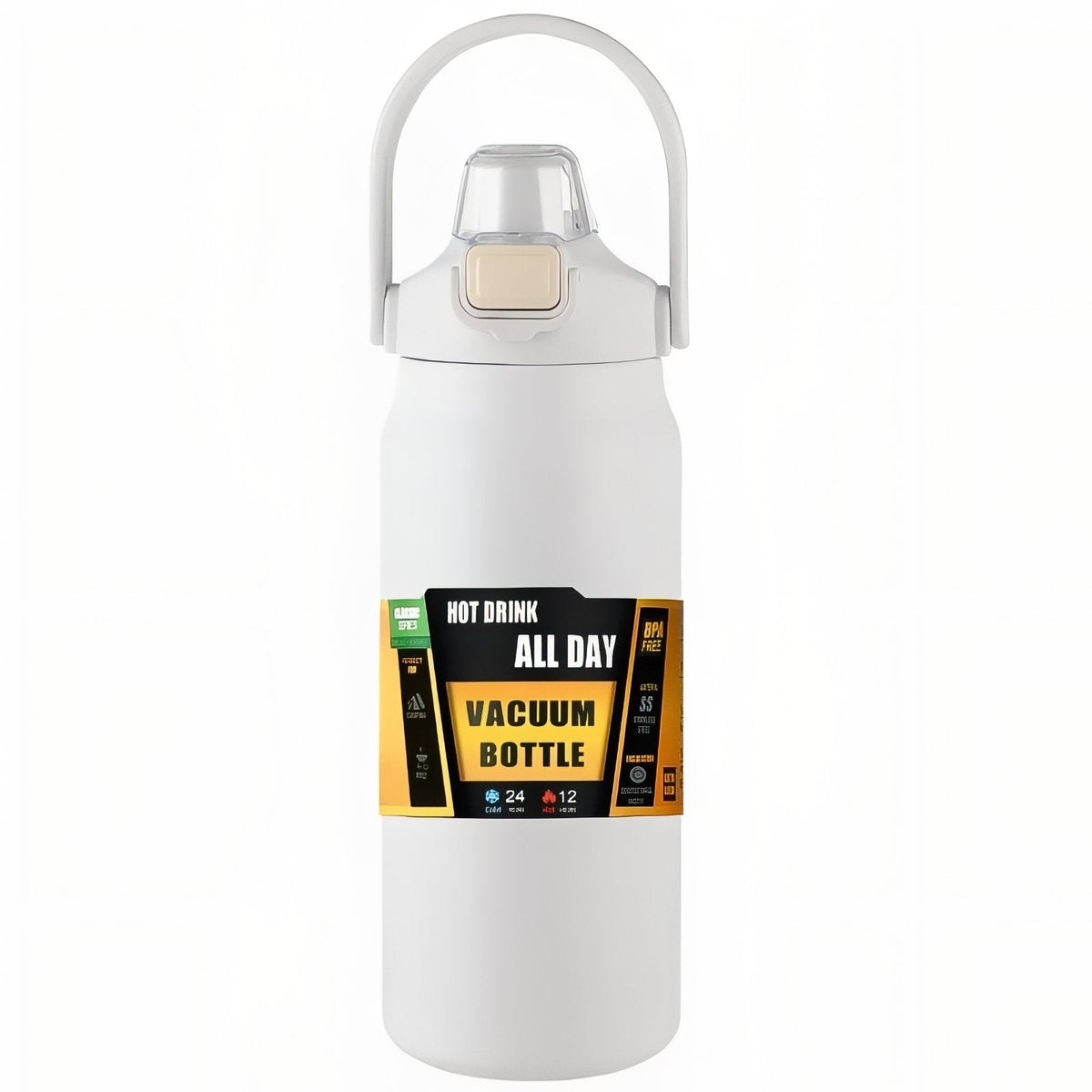 Gourde Isotherme Avec Bec Verseur blanc