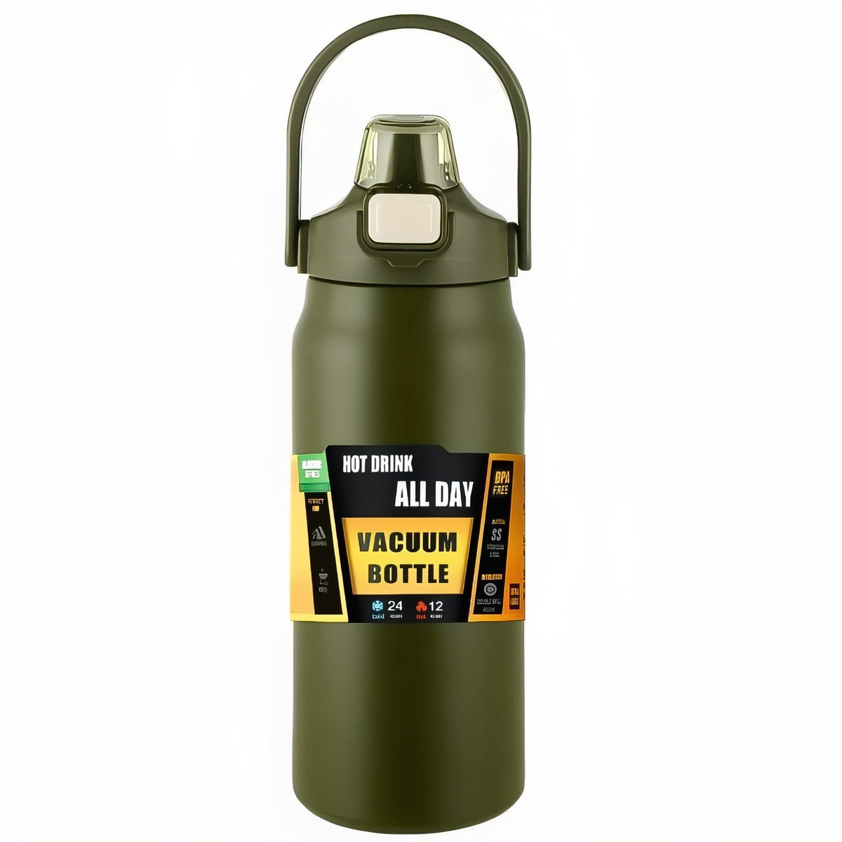 Gourde Isotherme Avec Bec Verseur vert olive