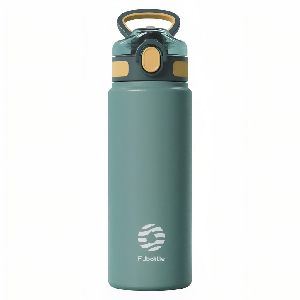 Gourde Isotherme avec Paille Intégrée turquoise