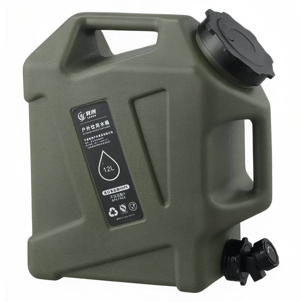 Jerrican Eau Camping 12L vert olive