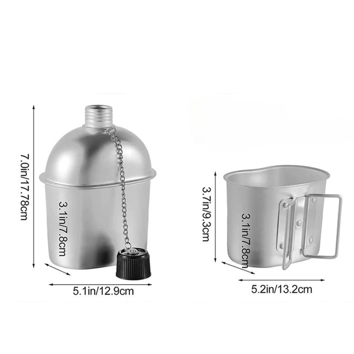 Kit Gourde Randonnée Aluminium — photo 3