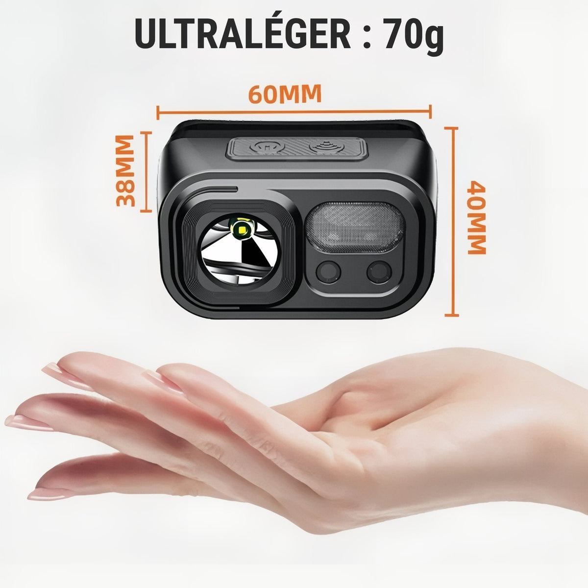 Lampe Frontale 9 Modes Rechargeable — photo 3