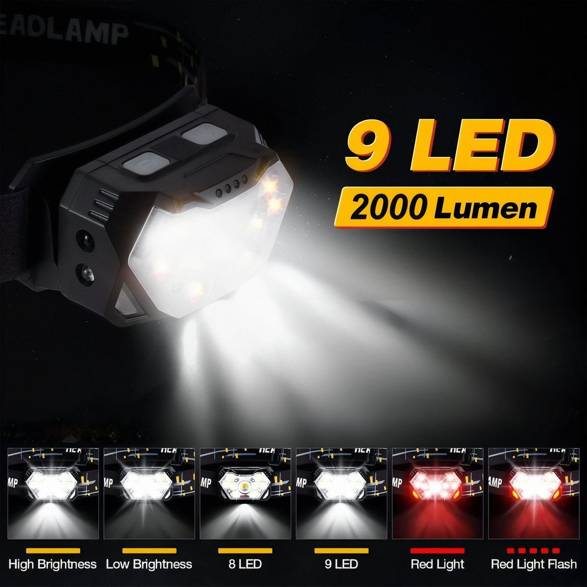 Lampe Frontale LED Puissante — photo 6