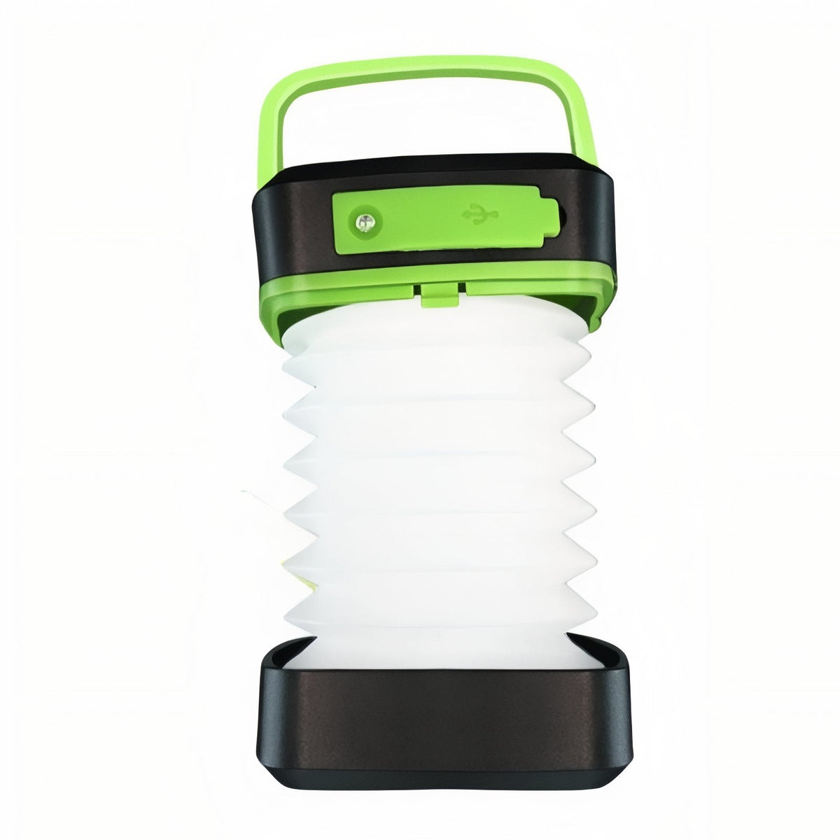 Lanterne Solaire Pliable vert fluo et noir
