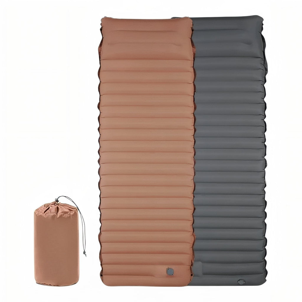 Matelas Camping Gonflable Confortable marron