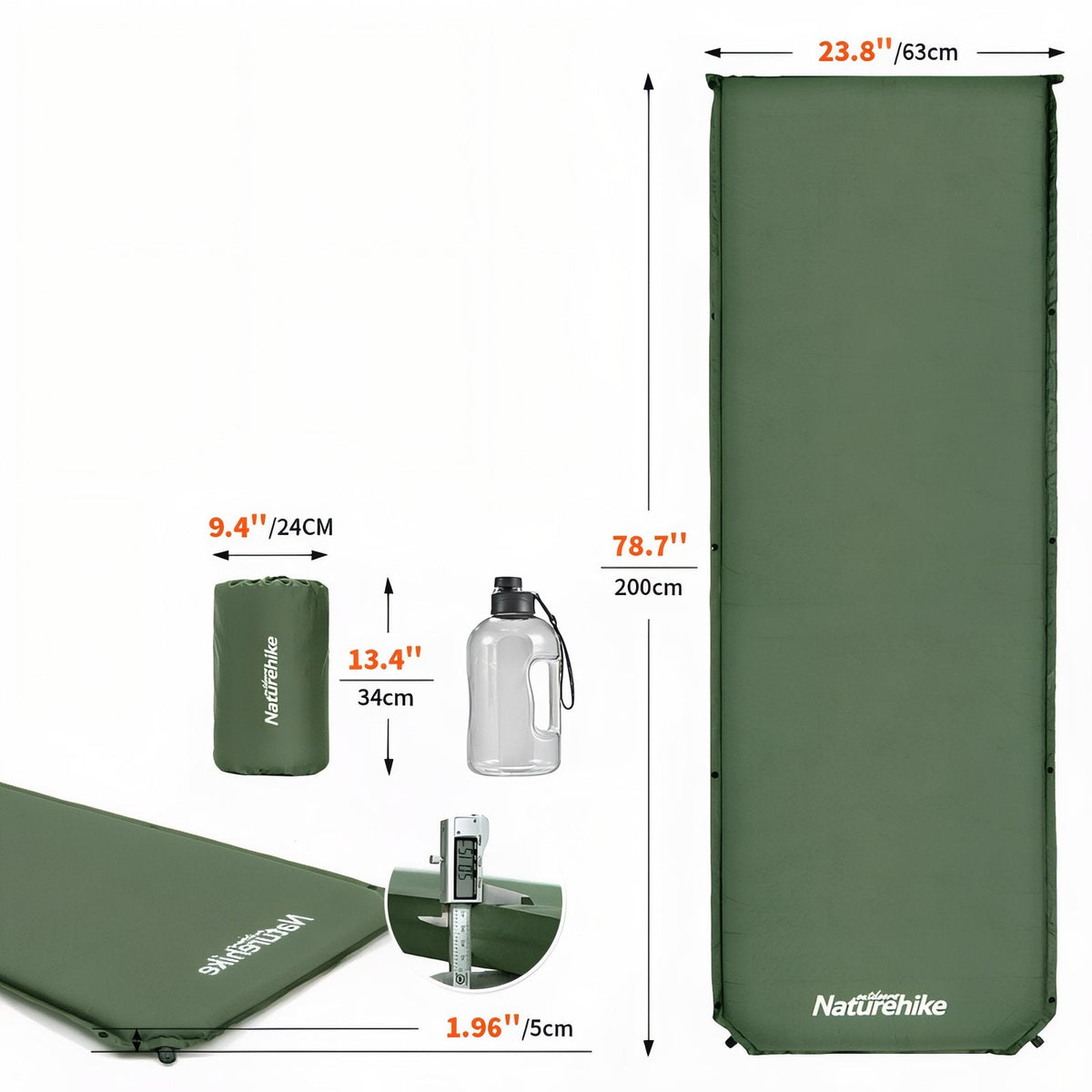 Matelas De Camping Autogonflant 1 Personne — photo 3