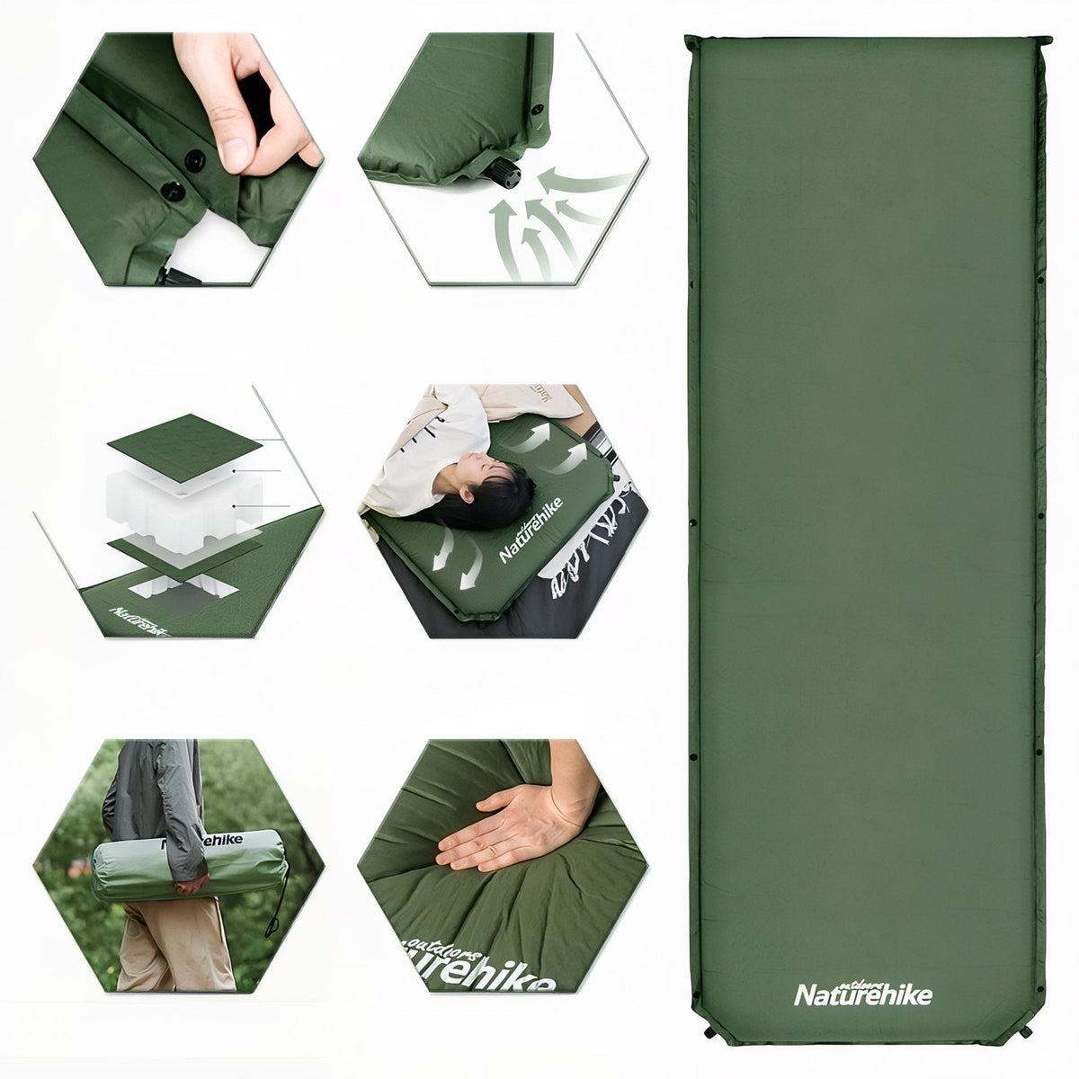 Matelas De Camping Autogonflant 1 Personne — photo 5