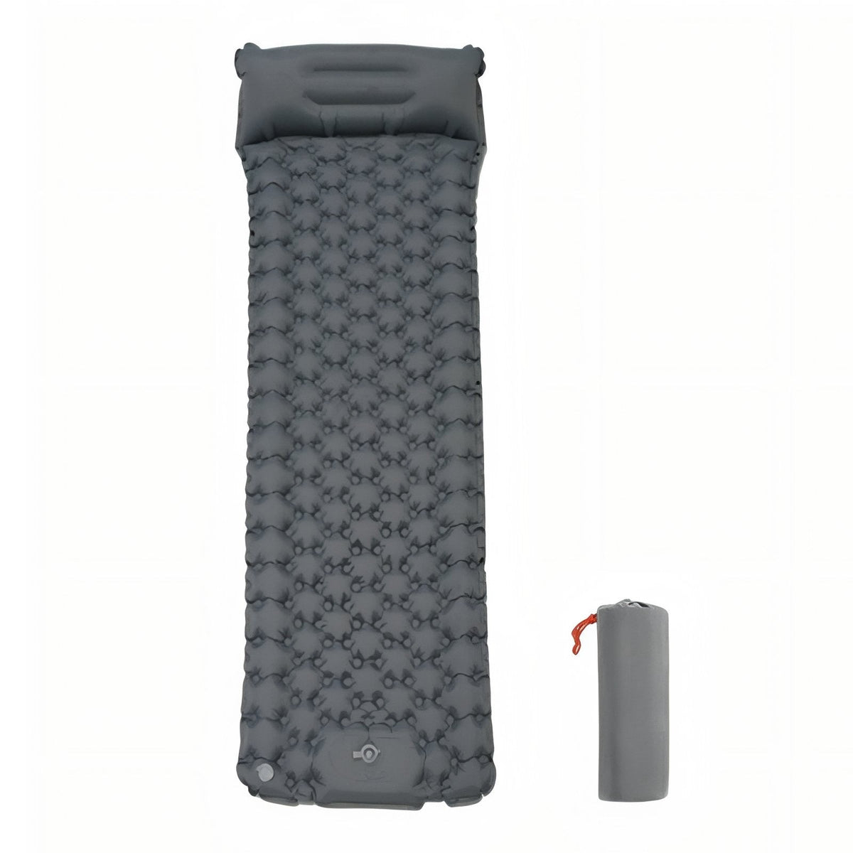 Matelas Gonflable 1 Personne Pour Camping gris anthracite