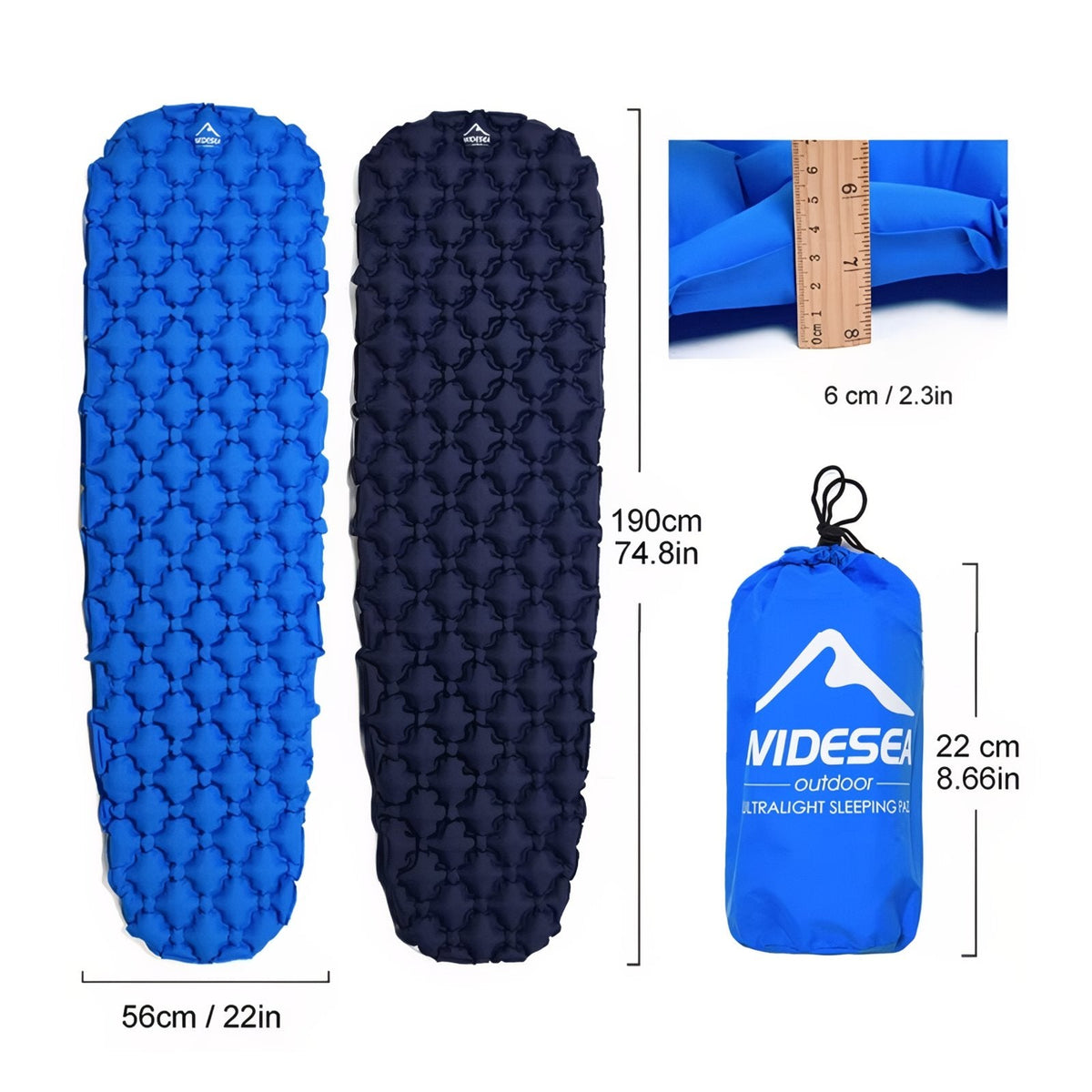 Matelas Gonflable 1 Personne Randonnée — photo 3