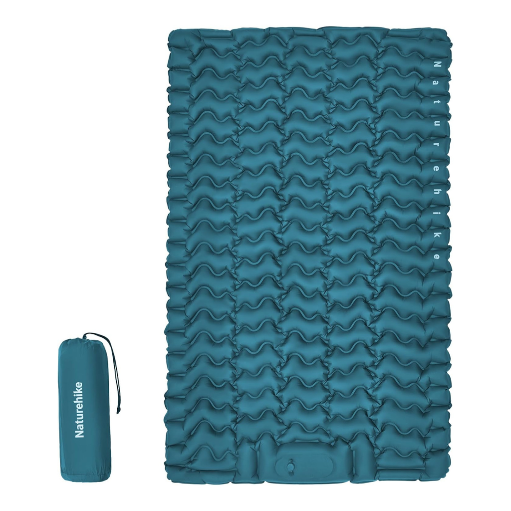 Matelas Gonflable 2 Personnes Pour Camping bleu