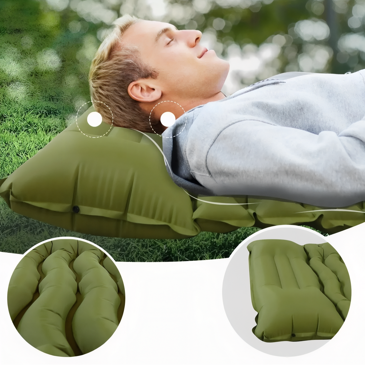 Matelas Gonflable Camping 65 cm De Large — photo 5