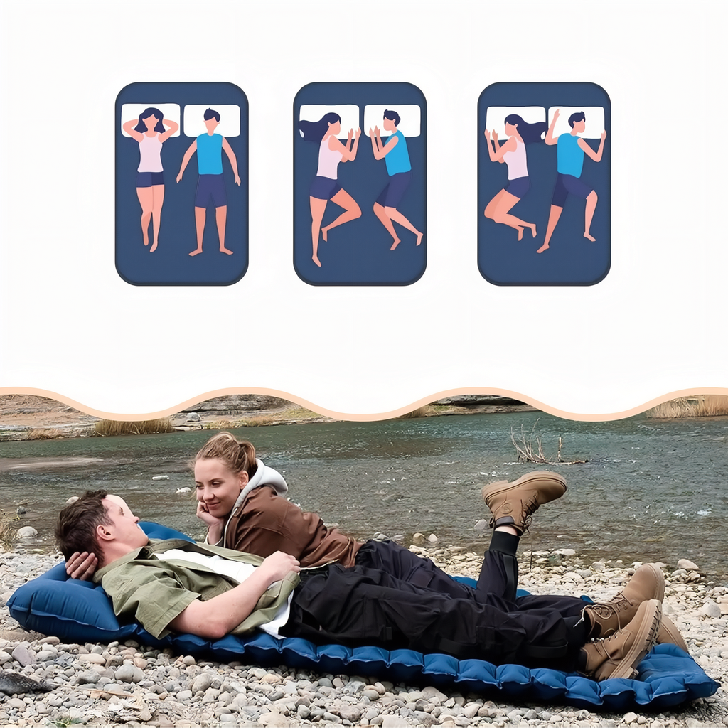 Matelas Gonflable Randonnée 2 Personnes Avec Coussin — photo 7