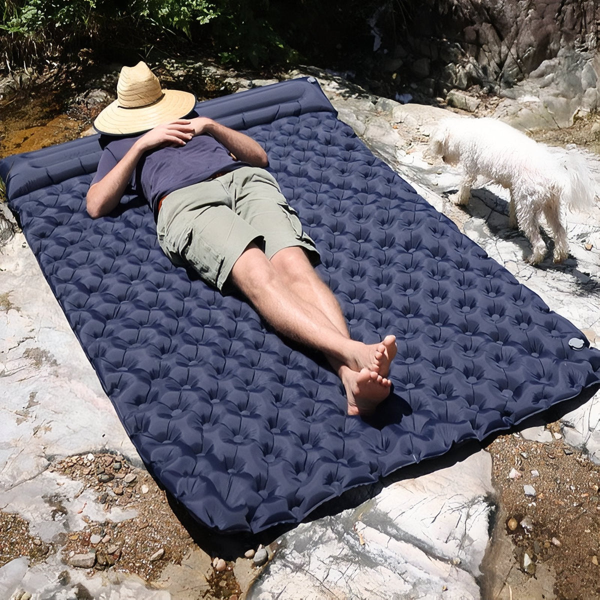 Matelas Gonflable Randonnée 2 Personnes Avec Coussin — photo 8